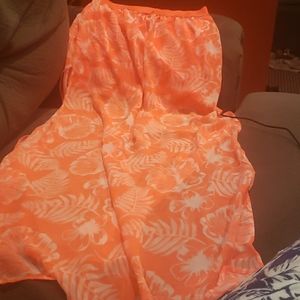 Hot pink Hawaiin skirt